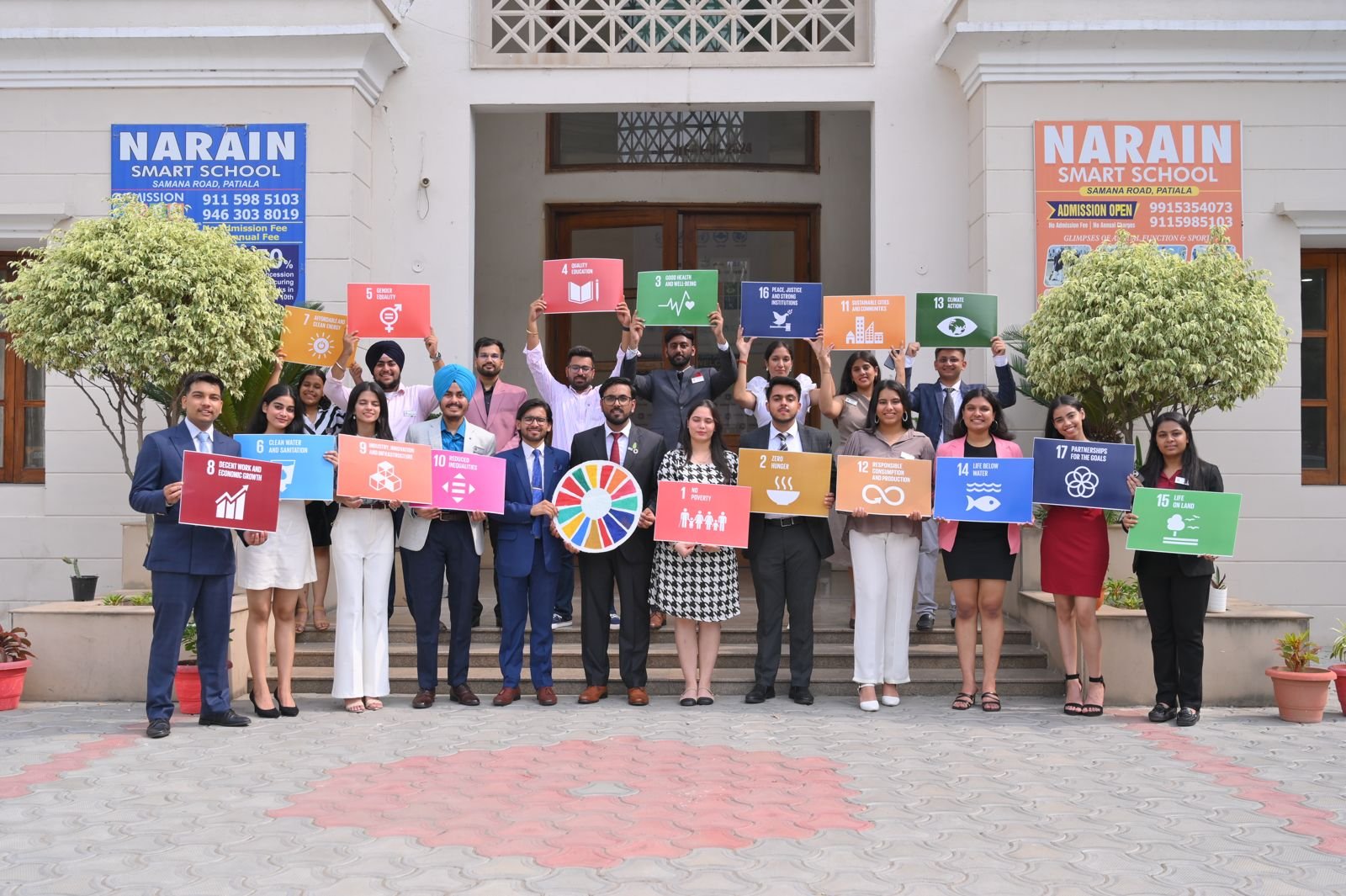 Delegates with the Global Goals