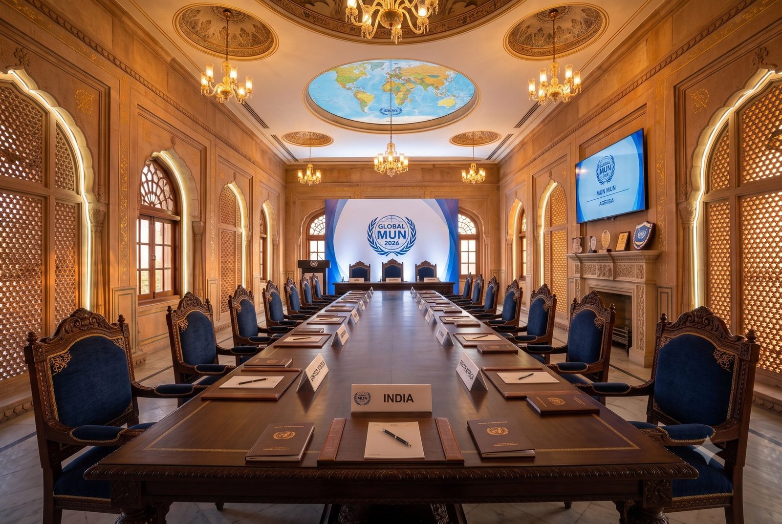 Scholar Model UN Summit committee hall